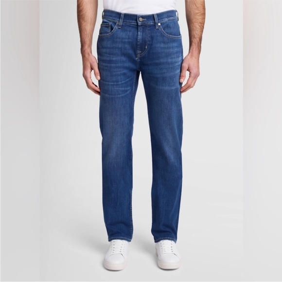 7 For All Mankind Other - 7 for All Mankind Straight Leg Standard Jeans Dark Wash 33 Waist EUC